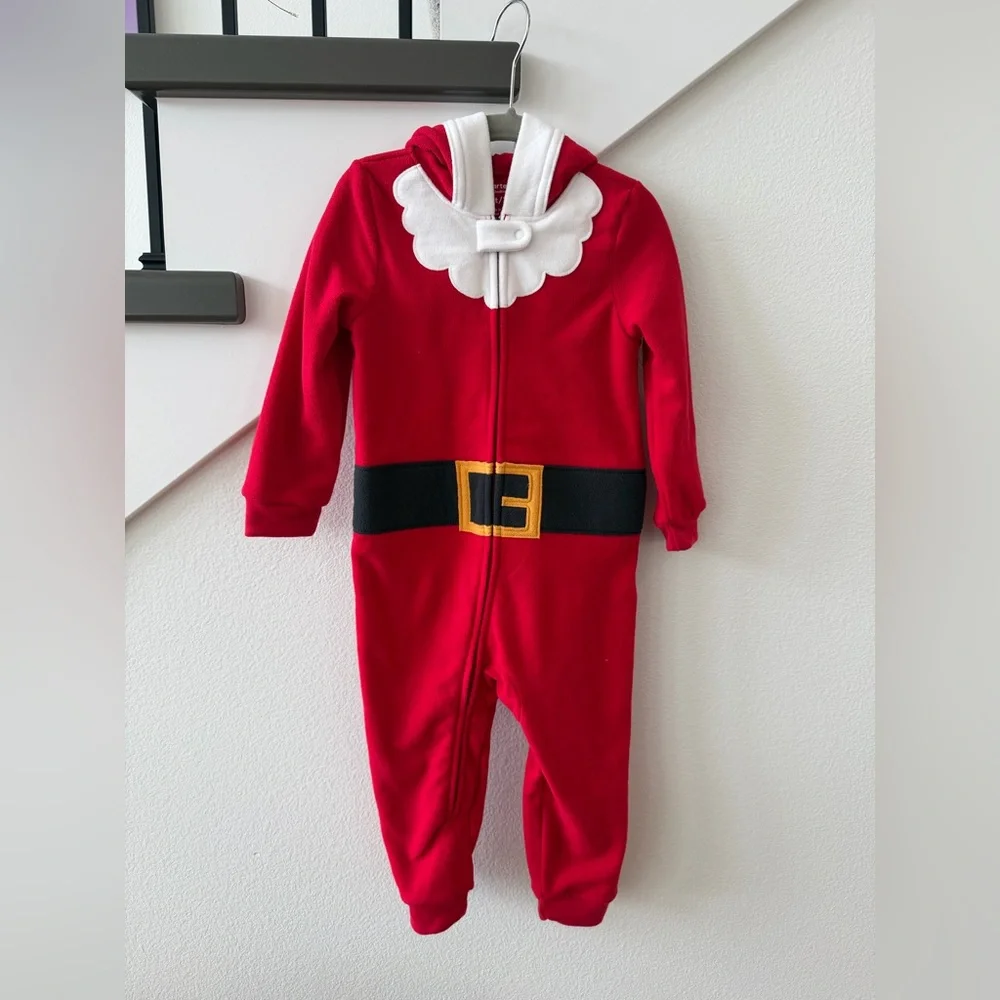 NWOT Carter's Cozy Santa Onesie